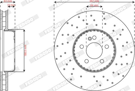 Ferodo DDF3060VC-1 - Discofreno www.autoricambit.com