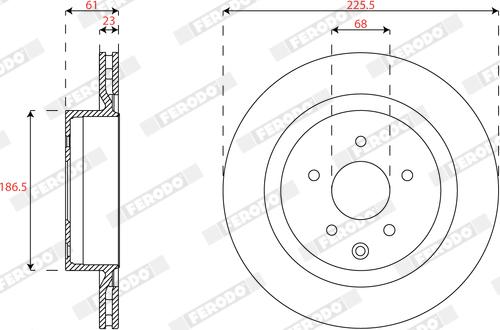 Ferodo DDF2240C-1 - Discofreno www.autoricambit.com