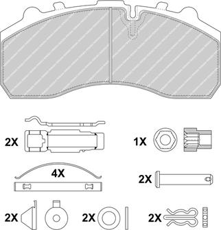 Ferodo FCV1598B - Kit pastiglie freno, Freno a disco www.autoricambit.com