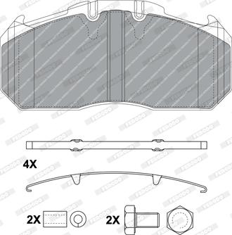 Ferodo FCV1656B - Kit pastiglie freno, Freno a disco www.autoricambit.com