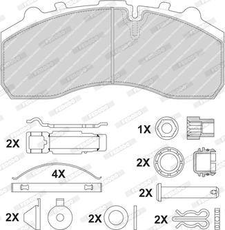 Ferodo FCV1373BHD - Kit pastiglie freno, Freno a disco www.autoricambit.com