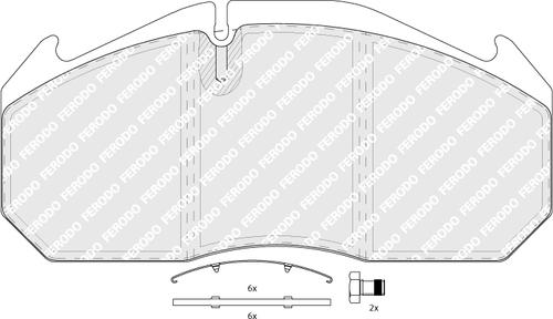 Ferodo FCV760B - Kit pastiglie freno, Freno a disco www.autoricambit.com