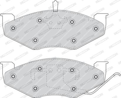 Ferodo FDB978 - Kit pastiglie freno, Freno a disco www.autoricambit.com