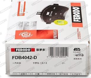 Ferodo FDB4042-D - Kit pastiglie freno, Freno a disco www.autoricambit.com