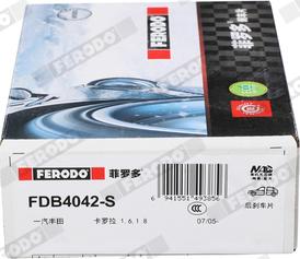 Ferodo FDB4042-S - Kit pastiglie freno, Freno a disco www.autoricambit.com