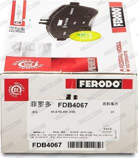 Ferodo FDB4067 - Kit pastiglie freno, Freno a disco www.autoricambit.com