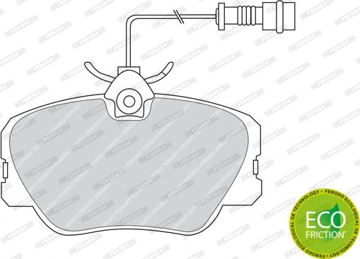 Ferodo FDB415 - Kit pastiglie freno, Freno a disco www.autoricambit.com