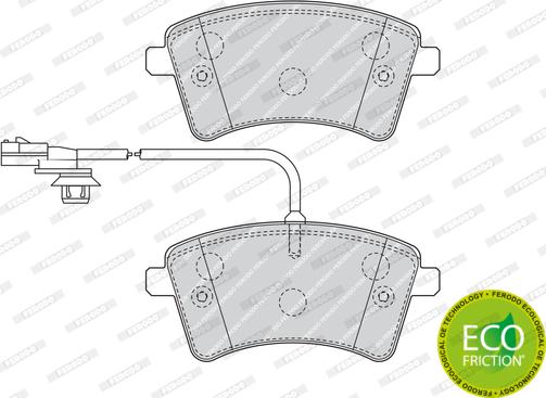 Ferodo FDB4340 - Kit pastiglie freno, Freno a disco www.autoricambit.com