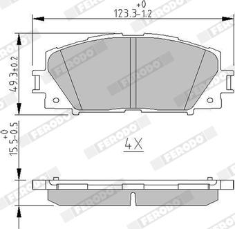 Ferodo FDB4310 - Kit pastiglie freno, Freno a disco www.autoricambit.com