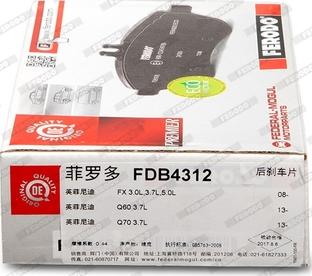 Ferodo FDB4312 - Kit pastiglie freno, Freno a disco www.autoricambit.com