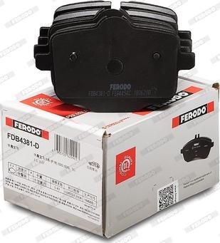 Ferodo FDB4381-D - Kit pastiglie freno, Freno a disco www.autoricambit.com