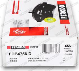 Ferodo FDB4756-D - Kit pastiglie freno, Freno a disco www.autoricambit.com