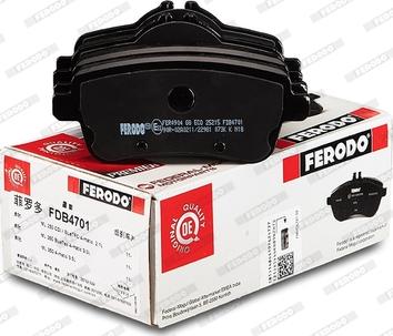 Ferodo FDB4701 - Kit pastiglie freno, Freno a disco www.autoricambit.com