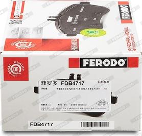Ferodo FDB4717 - Kit pastiglie freno, Freno a disco www.autoricambit.com
