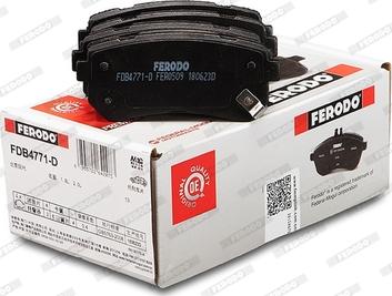 Ferodo FDB4771-D - Kit pastiglie freno, Freno a disco www.autoricambit.com