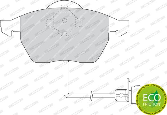 Ferodo FDB590 - Kit pastiglie freno, Freno a disco www.autoricambit.com