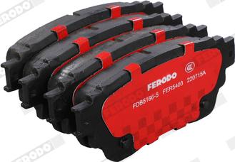 Ferodo FDB5166-S - Kit pastiglie freno, Freno a disco www.autoricambit.com