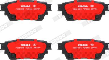 Ferodo FDB5166-S - Kit pastiglie freno, Freno a disco www.autoricambit.com