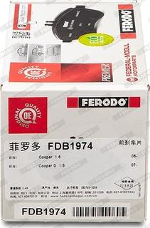 Ferodo FDB1974 - Kit pastiglie freno, Freno a disco www.autoricambit.com