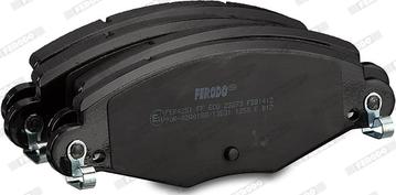 Ferodo FDB1412 - Kit pastiglie freno, Freno a disco www.autoricambit.com