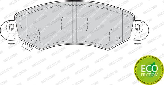 Ferodo FDB1423 - Kit pastiglie freno, Freno a disco www.autoricambit.com