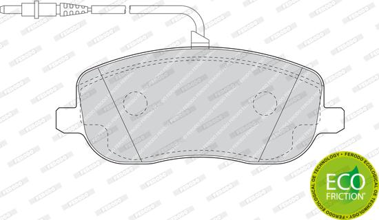 Ferodo FDB1556 - Kit pastiglie freno, Freno a disco www.autoricambit.com