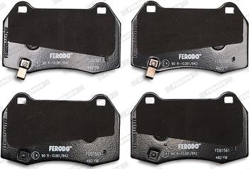 Ferodo FDB1561 - Kit pastiglie freno, Freno a disco www.autoricambit.com