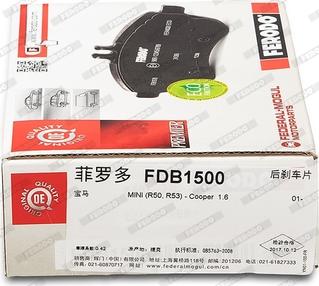 Ferodo FDB1500 - Kit pastiglie freno, Freno a disco www.autoricambit.com