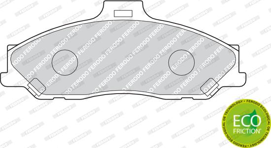 Ferodo FDB1527 - Kit pastiglie freno, Freno a disco www.autoricambit.com