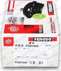 Ferodo FDB1640 - Kit pastiglie freno, Freno a disco www.autoricambit.com