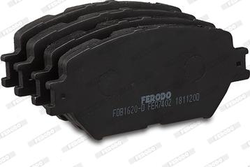 Ferodo FDB1620-D - Kit pastiglie freno, Freno a disco www.autoricambit.com