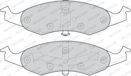 Ferodo FDB1097 - Kit pastiglie freno, Freno a disco www.autoricambit.com