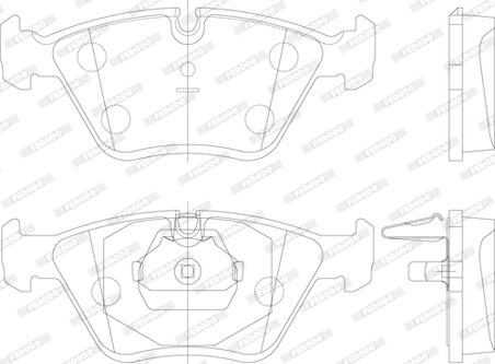 Ferodo FDB1073 - Kit pastiglie freno, Freno a disco www.autoricambit.com