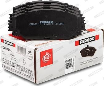 Ferodo FDB1891-D - Kit pastiglie freno, Freno a disco www.autoricambit.com