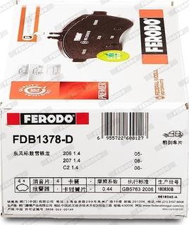 Ferodo FDB1378-D - Kit pastiglie freno, Freno a disco www.autoricambit.com