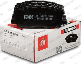 Ferodo FDB1715 - Kit pastiglie freno, Freno a disco www.autoricambit.com