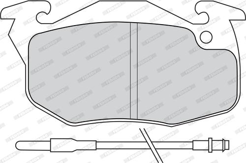 Ferodo FDB393C - Kit pastiglie freno, Freno a disco www.autoricambit.com