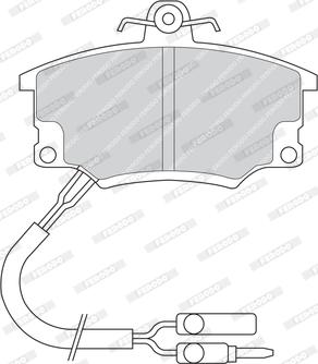 Ferodo FDB350 - Kit pastiglie freno, Freno a disco www.autoricambit.com