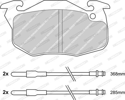 Ferodo FDB719-D - Kit pastiglie freno, Freno a disco www.autoricambit.com