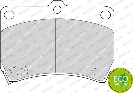 Ferodo FDB715 - Kit pastiglie freno, Freno a disco www.autoricambit.com