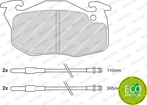 Ferodo FDB729 - Kit pastiglie freno, Freno a disco www.autoricambit.com