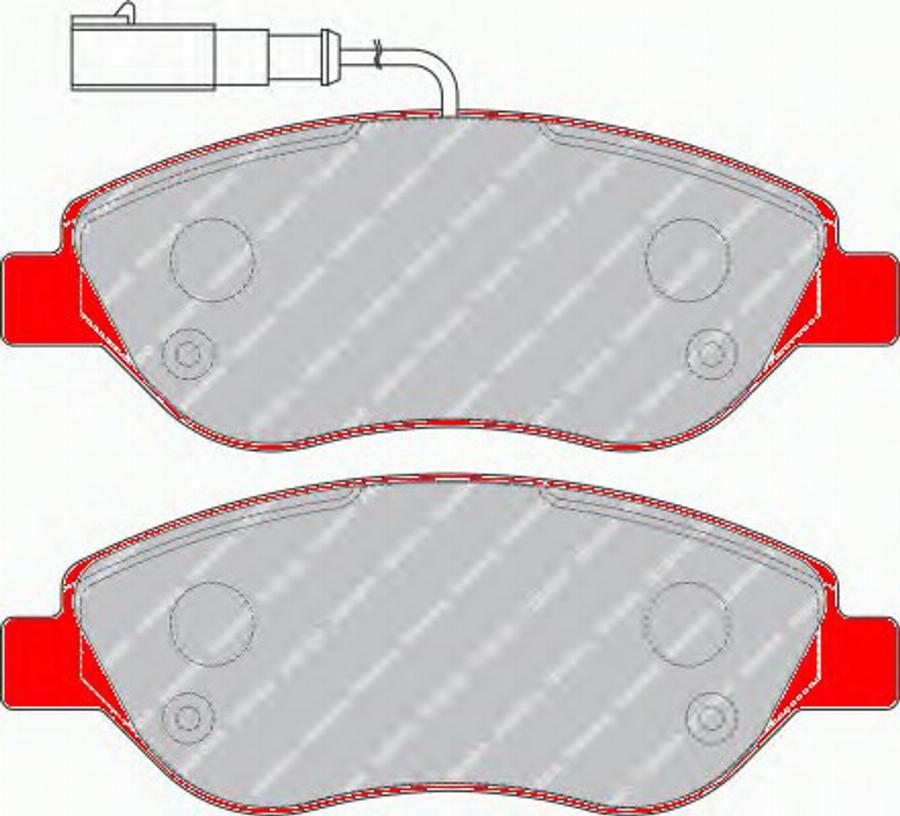 Ferodo FDS1468 - Kit pastiglie freno, Freno a disco www.autoricambit.com