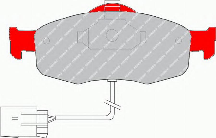 Ferodo FDS766 - Kit pastiglie freno, Freno a disco www.autoricambit.com