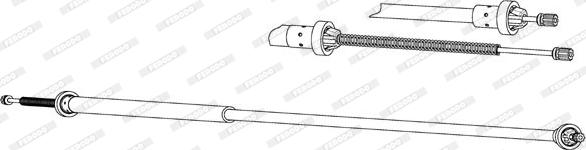 Ferodo FHB434542 - Cavo comando, Freno stazionamento www.autoricambit.com