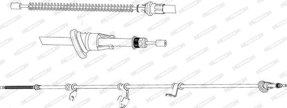 Ferodo FHB434550 - Cavo comando, Freno stazionamento www.autoricambit.com