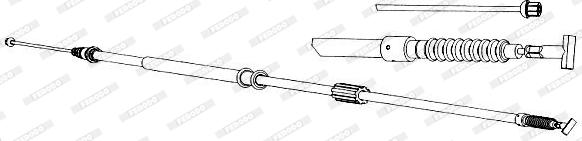 Ferodo FHB431365 - Cavo comando, Freno stazionamento www.autoricambit.com