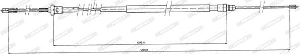 Ferodo FHB431242 - Cavo comando, Freno stazionamento www.autoricambit.com