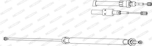 Ferodo FHB433042 - Cavo comando, Freno stazionamento www.autoricambit.com