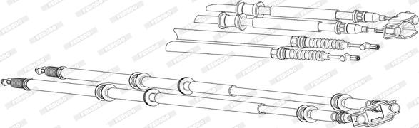 Ferodo FHB433016 - Cavo comando, Freno stazionamento www.autoricambit.com