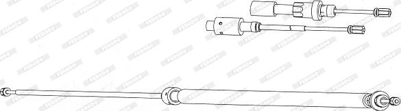 Ferodo FHB433025 - Cavo comando, Freno stazionamento www.autoricambit.com